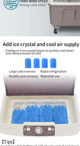 Ventilador de agua Vertical de refrigeración eficiente de bajo ruido de tres velocidades de viento de gran capacidad portátil de fábrica de China para espacios multiusos - Product Image 3
