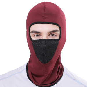 Couvre-chef en maille pour cyclisme, Lycra, soie glacée, protection solaire, masque facial respirant, unisexe, pour l'extérieur, toutes saisons - Product Image 2