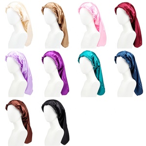 Cappellino per parrucchieri in raso WD-A1266 capelli lunghi con treccia grande per dormire la notte berretto da notte e bevande cosmetici da <span class=keywords><strong>donna</strong></span> - Product Image 4