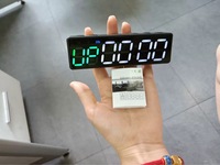 Petit chronomètre magnétique de fitness, 5 boutons, fonctionnement facile, chronomètre numérique d'entraînement par intervalles pour la boxe, le HIIT, le Tabata