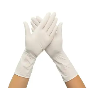 I-Handschoen Wegwerp Latex Onderzoek Handschoen Niet-Steriele Lange Manchet Handschoen