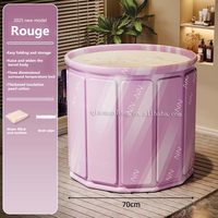 Baignoire portable personnalisée en PVC pliable pour adultes, utilisation en extérieur et à domicile, design unique, baignoire extensible pour bain de glace