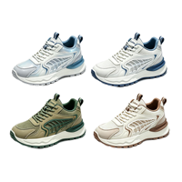Chaussures décontractées rétro pour hommes, en tissu mesh, logo personnalisé OEM, semelle en caoutchouc antidérapante, baskets pour la marche quotidienne