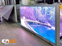 Étanche ip65 haute résolution Nationstar led puce HD clairement P2 P2.5 écran de publicité extérieure totem numérique