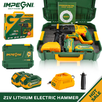 Marteau perforateur rotatif sans fil 21V SDS-PLUS Lithium-Ion, industriel et bricolage, pour percer et cisailler le béton