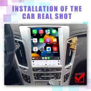 Autoradio 10,4 pouces pour Cadillac CTS 2007-2012, Android 13, écran tactile, lecteur DVD, Carplay, navigation GPS, noir argenté, 128 Go - Product Image 4