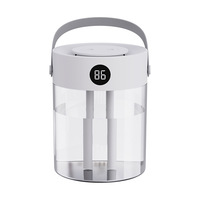 Grand humidificateur silencieux USB 3L pour voiture/camping-car, idéal pour les foyers, les femmes enceintes et les chambres, avec fonction de double pulvérisation de brouillard