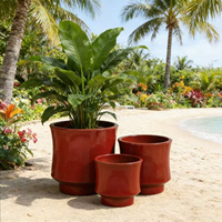Grands pots de fleurs en céramique pour l'aménagement paysager et les arrangements floraux de jardin