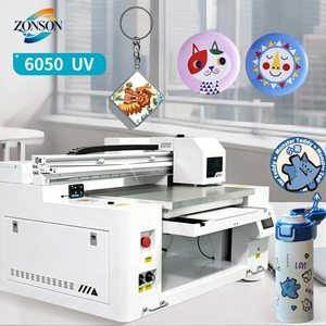 Imprimante hybride UV semi-automatique DX7 6050 neuve de production chinoise, à rouleaux et à plat, avec garantie d'un an pour le verre, le métal et l'acrylique - Product Image 1