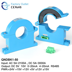 Sensor de Corriente de Núcleo Dividido QNDBK1-50 CA <span class=keywords><strong>1000A</strong></span> 4-20mA RS485 Transductor de Corriente Hall Fabricante de Transformadores de Corriente con Abrazadera - Product Image 1