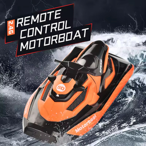 Cao tốc độ động cơ điện không thấm nước mini điều khiển từ xa xuồng máy mô hình thuyền nước trò chơi đua xe trẻ em ngoài trời nước đồ chơi - Product Image 2