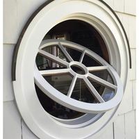 Alucasa Fenêtre circulaire à pivot rond en aluminium antique australien de haute qualité qui s'ouvre avec verre trempé