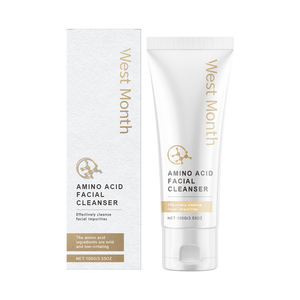 Nettoyant doux aux acides aminés, logo personnalisé, non irritant, 100g, éclaircissant, adapté aux peaux mixtes, exfoliant quotidien, format voyage - Product Image 1