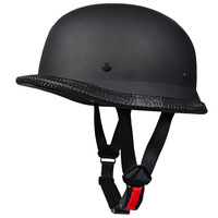 Casque Demi-Coque Unisexe Rétro Style Américain et Allemand en ABS Personnalisé pour Trottinettes Électriques