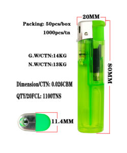 Mecheros electrónicos de plástico desechables y recargables, mecheros de fábrica, OEM, HP127 - Product Image 2