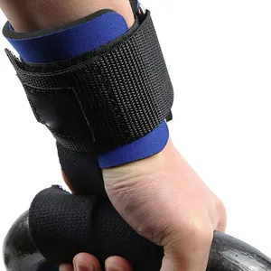 Logo personalizzato regolabile fitness sollevamento pesi avvolge nero palestra sollevamento pesi cinturino da polso cinturino da polso ginnastica