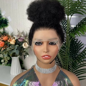 Peluca Frontal 360 con Cabello Humano 100% Liso Rizado, Precio al por Mayor - Product Image 1
