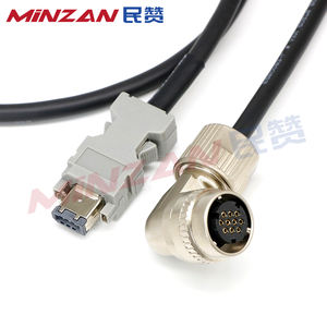 MiNZAN JZSP-CVP12-1-E 3m 5M 10M yüksek güç Ser/vo kodlayıcı kablo demeti 1KW 2kw kodlayıcı kablo demeti - Product Image 2