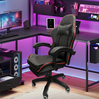 Chaise de jeu ergonomique réglable en hauteur avec rembourrage en éponge haute densité, 1 pièce, livraison gratuite