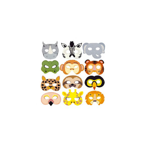 Jungle Wild Animal Paper <strong>Mask</strong> Park Theme Kindergarten Game Activity Animal <strong>Masks</strong> Lion <strong>Tiger</strong> Party Decoration - Product Image 1