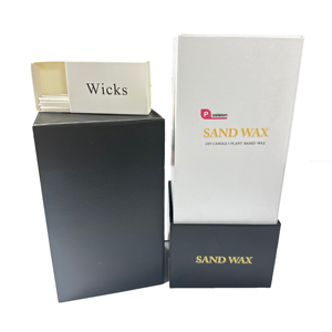 Cera de arena perfumada colorida respetuosa con el medio ambiente, lavanda, decoración de eventos románticos, cera de arena, cielo azul, carillón de viento, vela de arena Natural - Product Image 1