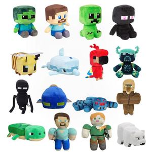 15-30CM per i giocattoli Anime dei cartoni animati derivati con Steveed con stelo giocattolo di peluche per bambini giocattolo di animali sminuzzati Endermaned - Product Image 1