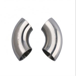 Sanitaire spiegelgepolijste roestvrijstalen elleboog SS304/316 DIN-norm ISO 9001 gecertificeerd 1/<span class=keywords><strong>2</strong></span>'~4' maat - Product Image 3