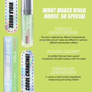 <span class=keywords><strong>VIOLA</strong></span> HOUSE Tinte Líquido para Labios y Mejillas con Cambio <span class=keywords><strong>de</strong></span> Color, Reactivo al PH, para un Brillo Natural y Duradero, Venta al Por Mayor - Product Image 3
