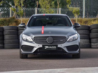 Piezas de Modificación de Automóviles para Mercedes-Benz Clase C W205 2015-2021, Actualización a C43 con Alerón Delantero y Trasero