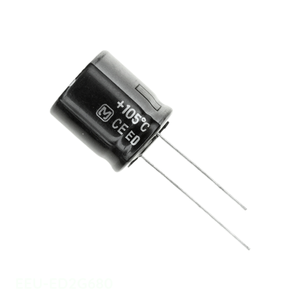 Condensador de Canal de Fabricante EEU-ED2G680, Aluminio, 68uF, 20%, 400V, Radial TH, de Orificio Pasante - Product Image 1