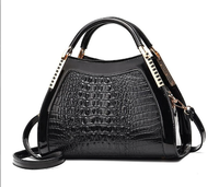 2024 New Crocodile Pattern Große Kapazität Textur Big Bag, Single Shoulder Cross body, Western Style Beauty Bag im europäischen Stil
