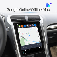 8GB + 128GB Android 13 Tesla Style voiture multimédia pour Ford Mondeo Fusion MK5 2013-2018 lecteur vidéo GPS Radio stéréo magnétophone