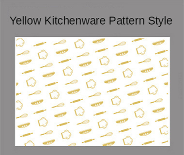 Jaune Cuisine Motif Style