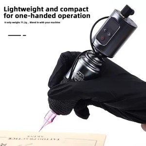 Mini Fuente de Alimentación Inalámbrica para Tatuajes, Batería RCA de 1400 mAh, Salida Estable, Carga Portátil para Estudio de Tatuajes - Product Image 5
