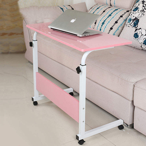 Minimalist Wooden Laptop Desk Multifunctional <b>Height</b>-<b>Adjustable</b> with Casters for Easy Mobility for Schools Homes and Offices - Product Image 5