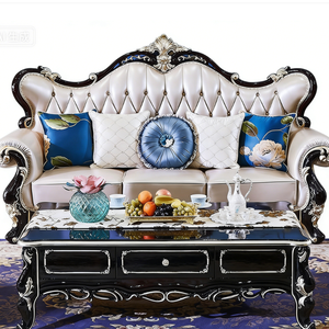 Divano Angolare Personalizzato 2026 Nuovo Stile Europeo in Legno Massello di Quercia, <span class=keywords><strong>Arredamento</strong></span> di Lusso per Soggiorno 125x92x130cm - Product Image 1