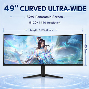 Moniteur incurvé ultra-large de 49 <span class=keywords><strong>pouces</strong></span>, écran 32:9, résolution 5K, <span class=keywords><strong>240</strong></span> <span class=keywords><strong>Hz</strong></span>, dalle VA, haut-parleurs intégrés, USB Type-C, moniteur d'ordinateur pour jeux - Product Image 4