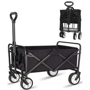 Chariot de camping d'extérieur pliable et robuste avec couleurs personnalisables pour le camping, les pique-niques, la plage, les courses et les voyages - Product Image 2