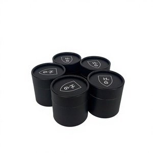 Boîte cylindrique en carton noir de luxe biodégradable en gros pour les blocs <span class=keywords><strong>Lego</strong></span> et les jouets, boîte à bijoux en papier - Product Image 6