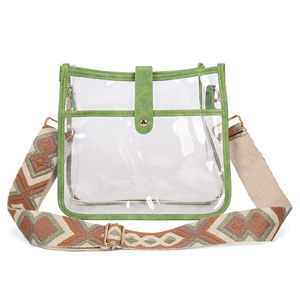 Fashionable <b>Women's</b> Waterproof Crossbody <b>Bag</b> Custom Transparent Newest PVC Clear <b>Bag</b> with Zipper Closure - Product Image 3