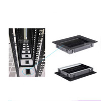 Caja de conectividad con cepillo de escritorio, centro de alimentación para mesa de conferencias con enchufe conveniente, USB, HDM, RJ45, VGA, etc.