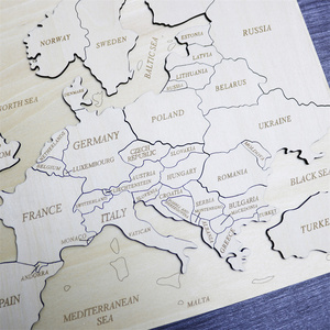 2024 vente chaude personnalisé <span class=keywords><strong>pays</strong></span> européens carte en bois <span class=keywords><strong>Puzzle</strong></span> meilleur et sûr jouet éducatif pour les enfants - Product Image 5