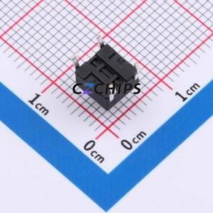 ZX-QC66-6.0CJ Tactile Switch Through hole Component THT-4P,6x6mm Switch Single Pole Single Throw Round Button 2.6N Through Hole - Product Image 2