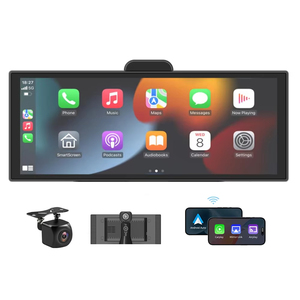 10.25 inch di động không dây Carplay Màn hình IPS màn hình cảm ứng 1080p phía sau máy ảnh Dashcam Carplay & Android Auto 2 trong 1 xe màn hình - Product Image 1