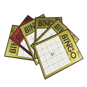 Hot Sale Customized Bingo Cards Lottery Scratch Tickets Factory Supply