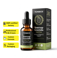 Gouttes liquides de Graviola (Soursop) personnalisées OEM – Soutien immunitaire et antioxydant – Extrait de Graviola – Compléments à base de plantes à absorption rapide avec compte-gouttes