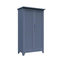 Armoire de rangement économique pour nettoyage, casier de rangement pour outils d'entretien, organisateur de balais et serpillères, poudre