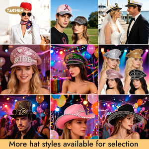 YACHEN Gorra <span class=keywords><strong>de</strong></span> Capitán Unisex, Gorra <span class=keywords><strong>de</strong></span> Marinero, Sombreros <span class=keywords><strong>de</strong></span> Fiesta para Novios, Despedida <span class=keywords><strong>de</strong></span> Soltera, Boda, <span class=keywords><strong>Disfraz</strong></span> <span class=keywords><strong>de</strong></span> Halloween, Cosplay - Product Image 5