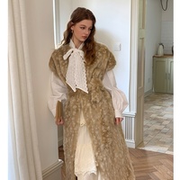 Manteau long personnalisé pour femmes grande taille Nouvelle fausse fourrure artificielle en laine imitation peau de vison