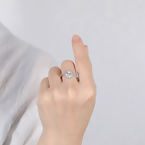 Bague en alliage plaqué platine pour anniversaire de femmes de conception unique de mode transfrontalière européenne et américaine - Product Image 4